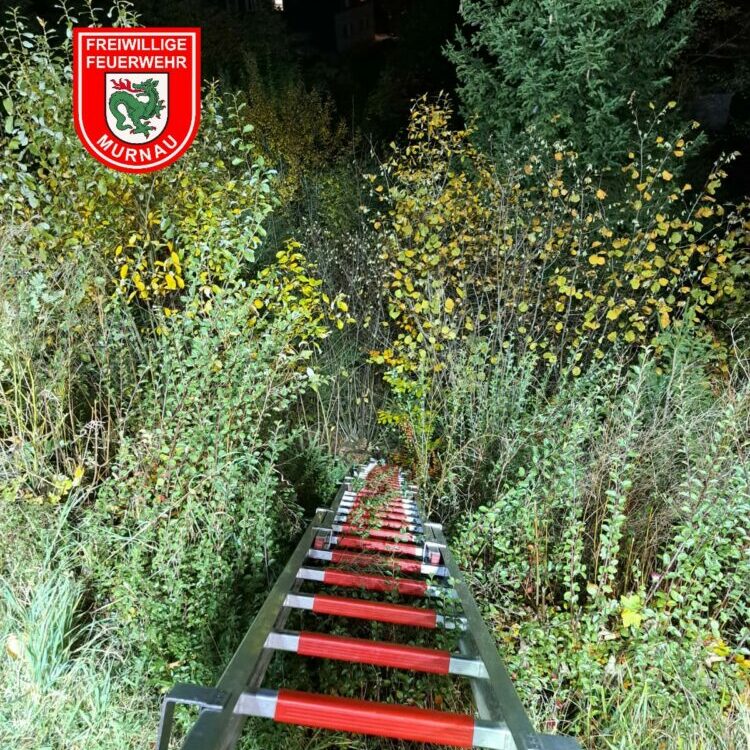 Menschenrettung Ausleuchten Einsatzstelle Freiwillige Feuerwehr Murnau